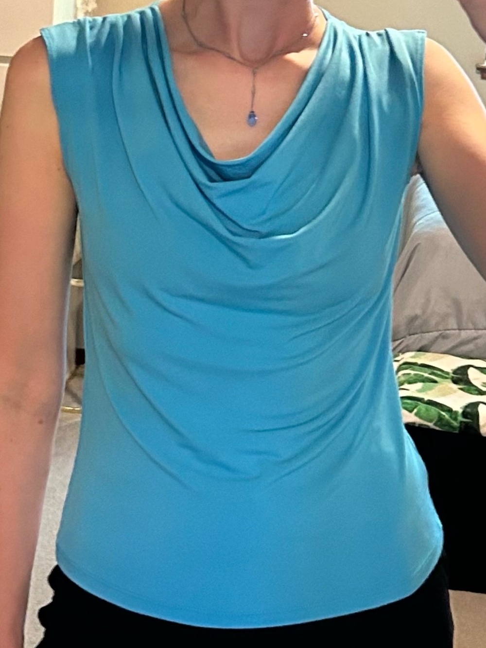 Vintage Cowl Neck Drape Top